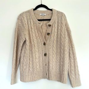 Madewell Button Cable Cardigan XS
